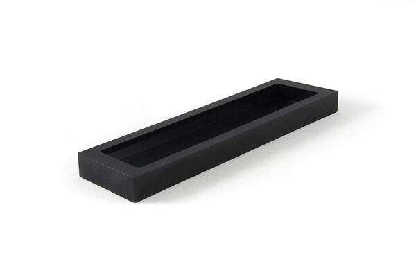 Bandeja Amenities ABS Preta 4,9x17,7cm
